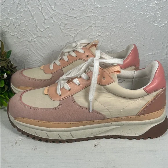 Madewell NWOT Kickoff Pink Cream Trainer Sneaker Madewell Athletic Shoe Size 7 - Picture 5 of 12